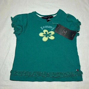Tommy Hilfiger - NWT -  short sleeve flower T-shirt. Size 18-24 months